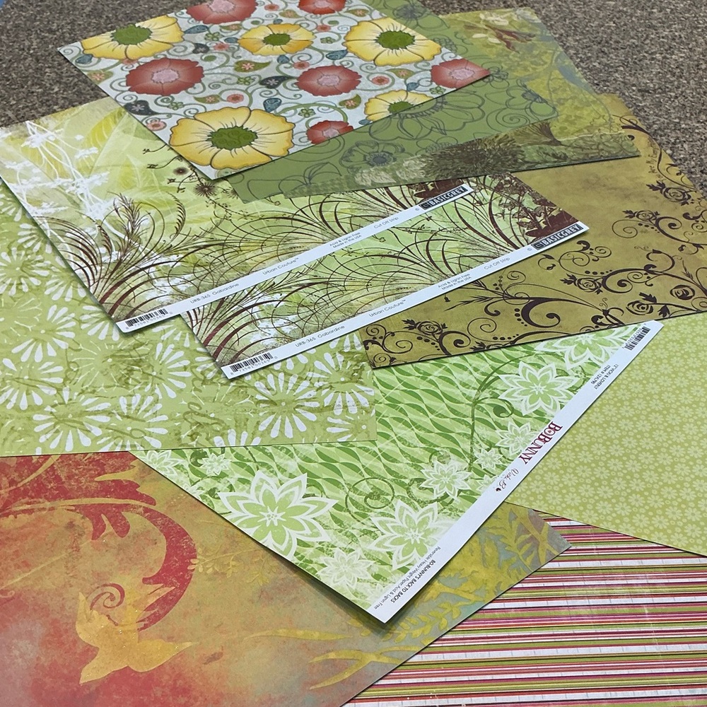 Urban Garden 🍃 Loose Scrapbook Paper Bundle